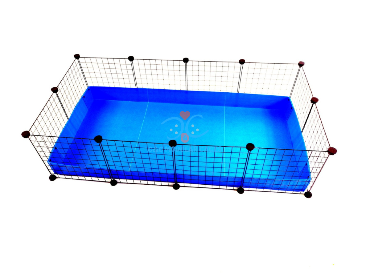 Klatka modułowa C&C Cage 4x2 145x75 cm dla świnki morskiej królika jeża małych zwierząt