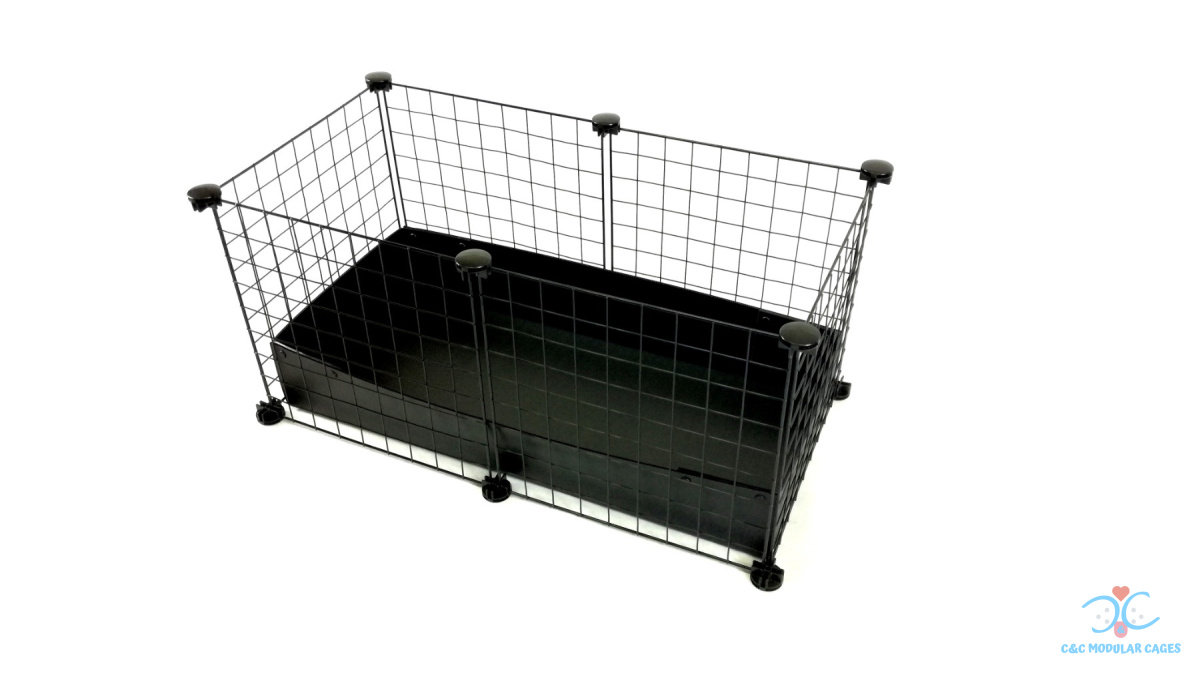 Klatka modułowa C&C Cage 2x1 75x40 cm dla świnki morskiej Klatka modułowa C&C Cage 2x1 75x40 cm dla świnki morskiej
