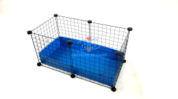 Klatka modułowa C&C Cage 2x1 75x40 cm dla świnki morskiej królika jeża małych zwierząt