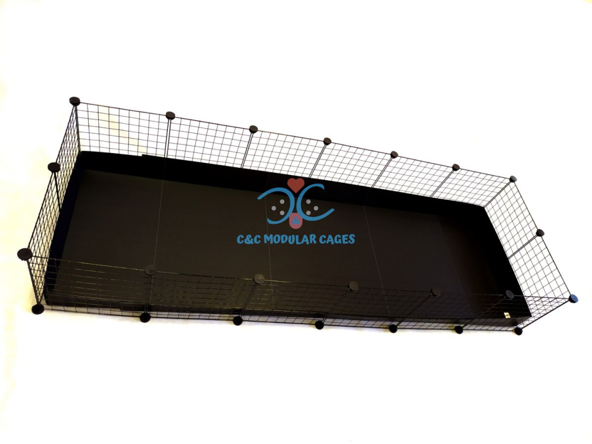 Klatka modułowa C&C Cage 6x2 215x75 cm dla świnki morskiej królika jeża małych zwierząt