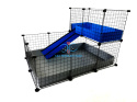 Piętrowa klatka modułowa C&C Cage 3x2 + Piętro 2x1 + Rampa, piętrowa klatka dla świnki morskiej królika