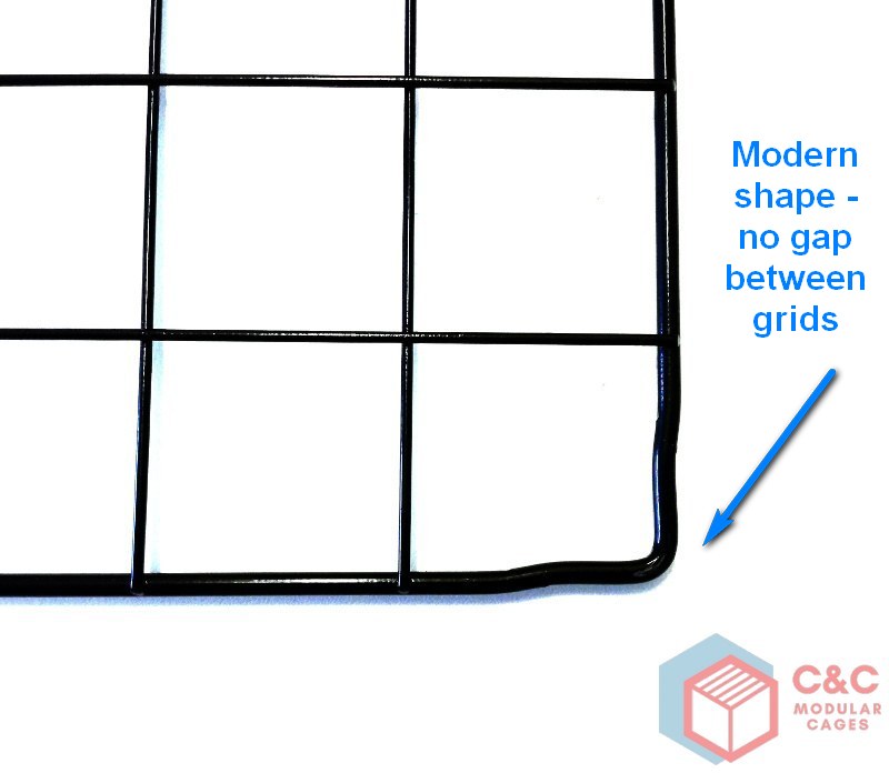 GUINEA PIG NEW MODEL C&C BLACK CAGE SHEET PANELS C&C GRIDS x 12, MODERN